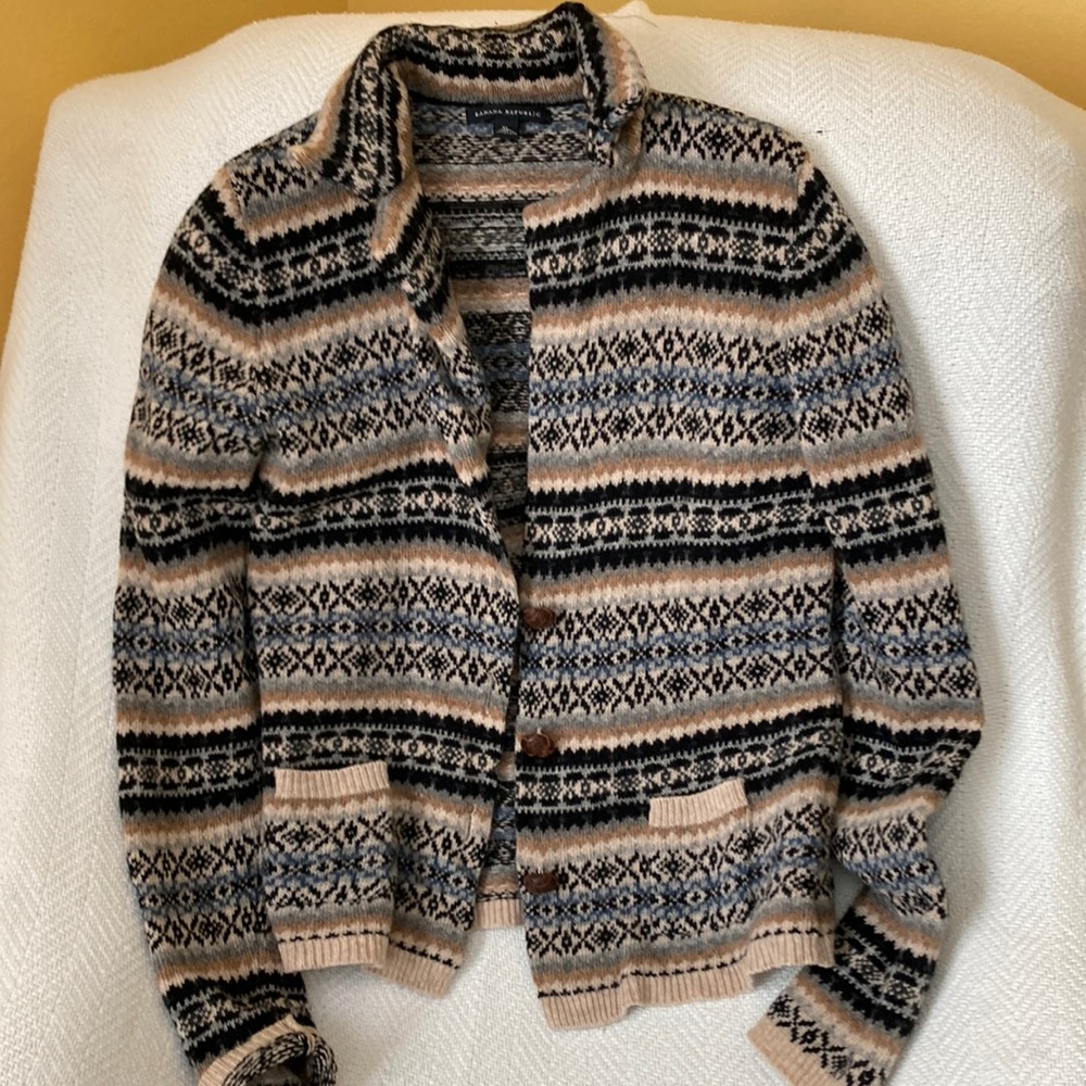 100% Wool Sweater Banana Republic Sz XL